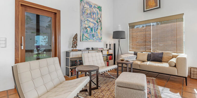 Modern Ibiza style villa in Moraira El Portet – Living room – ID: 5500002 - Architect Joaquín Lloret