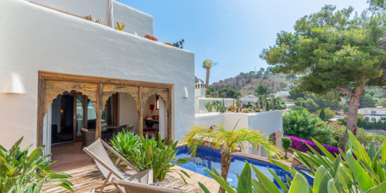 Modern Ibiza style villa in Moraira El Portet – Pool – ID: 5500002 - Architect Joaquín Lloret