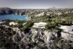 Minimalistische Luxusvilla in erster Line in Jávea Ambolo - Gesamtansicht - ID: 5500655 - Architekt Ramón Esteve