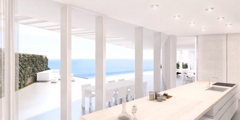 Minimalistische Luxusvilla in erster Line in Jávea Ambolo - Küche - ID: 5500655 - Architekt Ramón Esteve