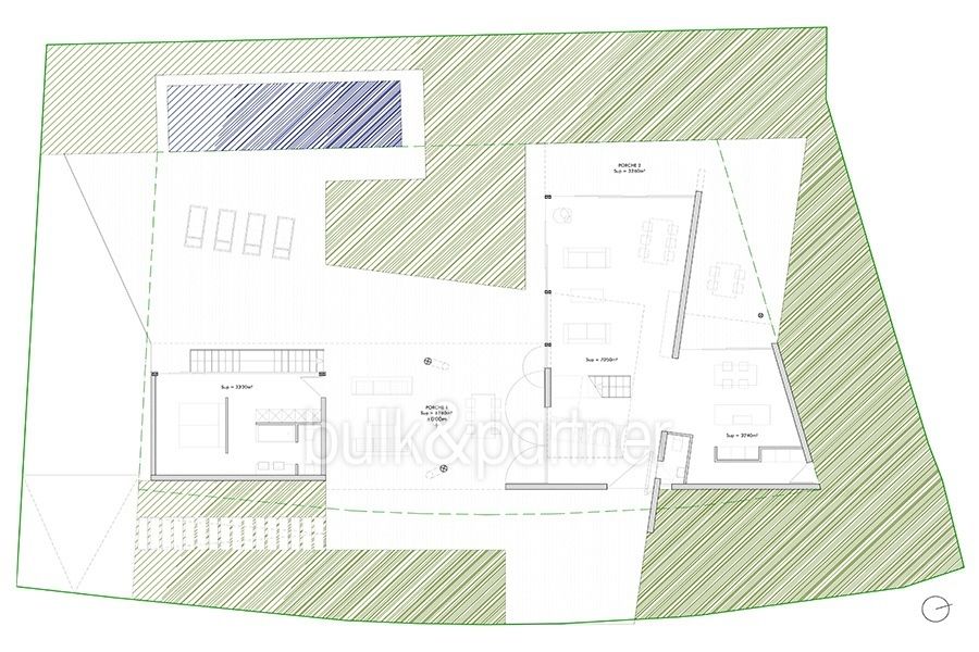 Moderne Design Luxusvilla in Benidorm Sierra Dorada - Grundriss Erdgeschoss - ID: 5500052