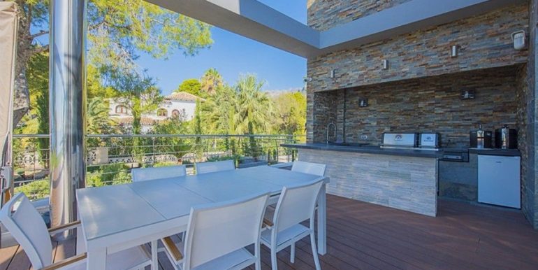 Exclusive first line luxury villa in Altéa Campomanes - BBQ and summer kitchen - ID: 5500659 - Architect David Montés López