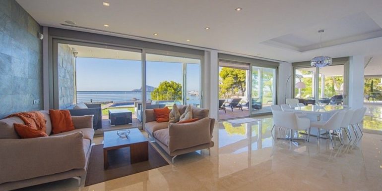 Exklusive Luxusvilla in erster Meereslinie in Altéa Campomanes - Wohnbereich - ID: 5500659 - Architekt David Montés López