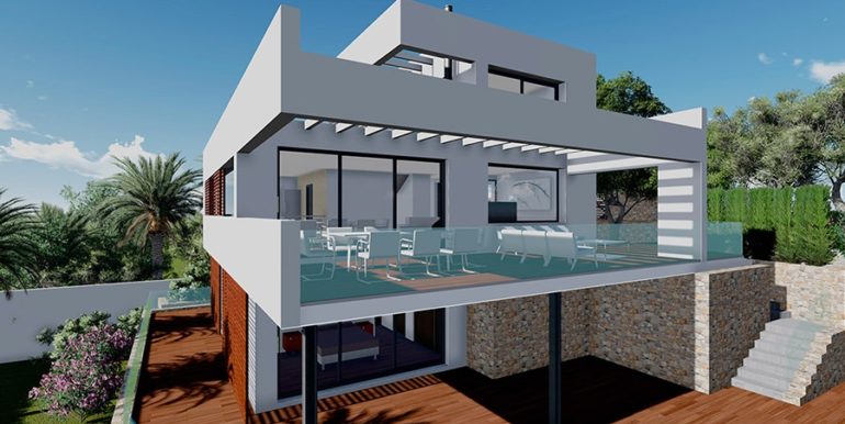 Moderna propiedad de lujo en Moraira El Portet - Terrazas - ID:5500658 - Arquitecto Joaquín Lloret
