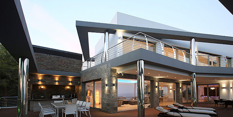 Exclusive first line luxury villa in Altéa Campomanes - BBQ summer kitchen illuminated - ID: 5500659 - Architect David Montés López