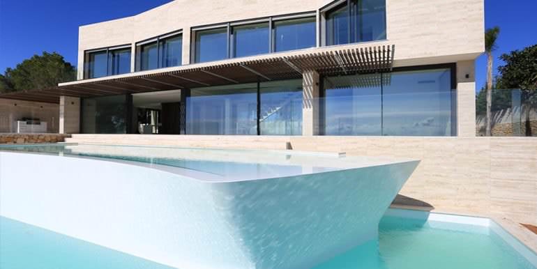 Wunderbare Villa mit außergewöhnlichem Meerblick in Jávea Portichol - Pool und Pool Terrasse - ID: 5500662