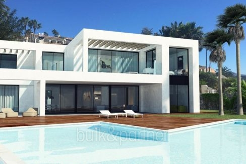 New luxury villa in sea front in Benissa Les Bassetes - Pool terrace - ID: 5500664