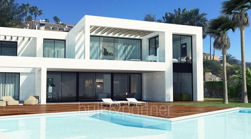 New luxury villa in sea front in Benissa Les Bassetes - Pool terrace - ID: 5500664