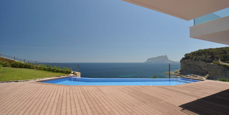 First line luxury villa in Benissa Cala Advocat - Covered pool terrace with sea views - ID: 5500674