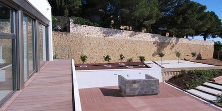 First line luxury villa in Benissa Cala Advocat - Terrace top floor with garden views - ID: 5500674