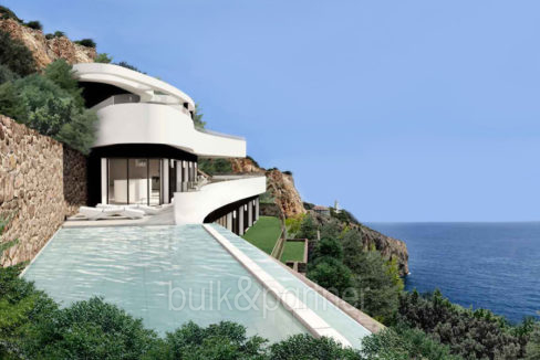 Luxus Immobilie in erster Meeresline in Jávea Ambolo - Überlaufpool mit Meerblick - ID: 5500672 - Architekt POM Architectos