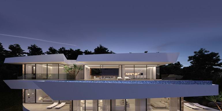 Luxusvilla mit perfektem Meerblick in Altéa Hills - Front und Pool - ID: 5500669 - Architekt Ramón Gandia Brull (RGB Arquitectos)