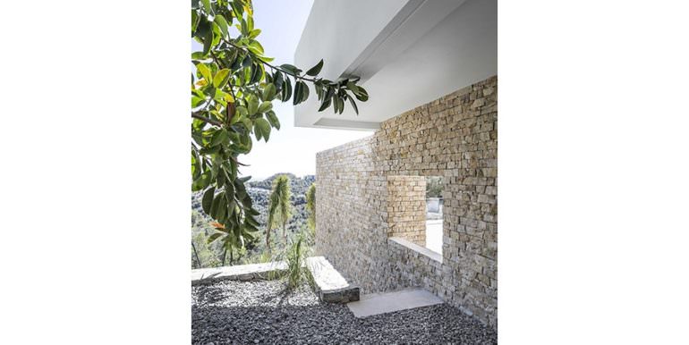 Modern luxury villa with sea views in Altéa Hills - Natural stone wall - ID: 5500676 - Architecture by Pepe Giner - Photographer Germán Cabo