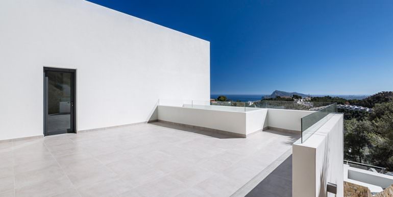 Modern luxury villa with sea views in Altéa Hills - Terrace with sea views - ID: 5500676 - Architecture by Pepe Giner - Photographer Germán Cabo