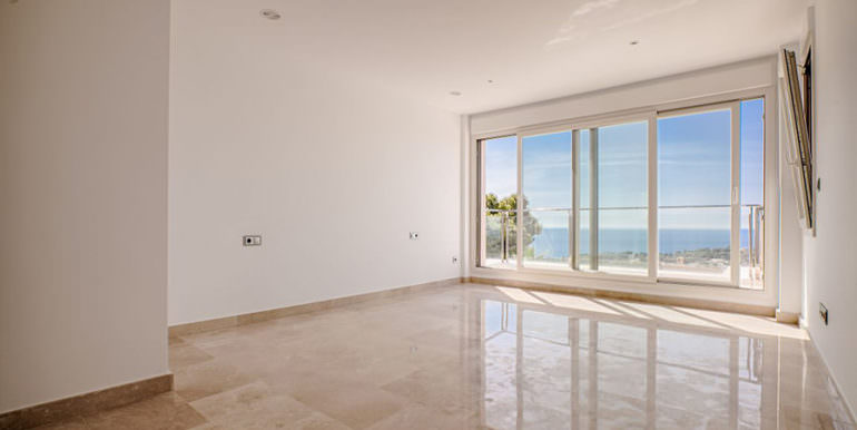 Wonderful new villa with stunning sea views in Moraira San Jaime/Moravit - Bedroom with sea views - ID: 5500675