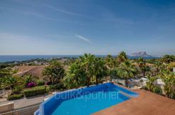 Wonderful new villa with stunning sea views in Moraira San Jaime/Moravit - Pool terrace with sea views - ID: 5500675