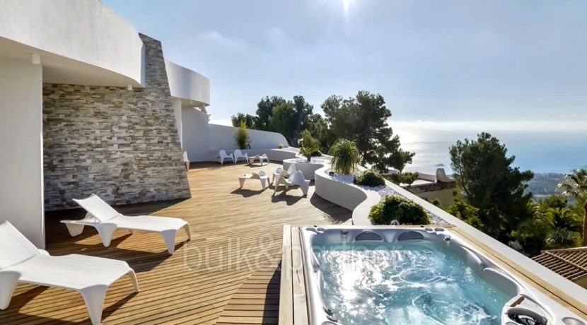 Luxury apartment with incredible sea views in Altea la Sierra - Terrace with sea views - ID: 5500686