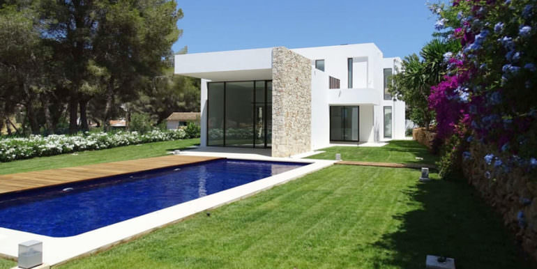 Modern new build luxury villa in Moraira El Portet - Pool terrace and garden - ID: 5500685 - Architect Ramón Esteve