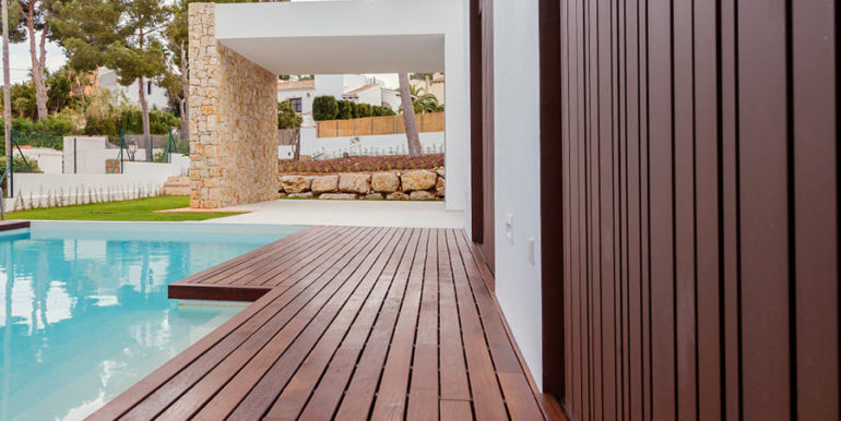 Villa de lujo de diseño moderno en Moraira Moravit - Terraza de la piscina - ID: 5500684 - Arquitecto Ramón Esteve