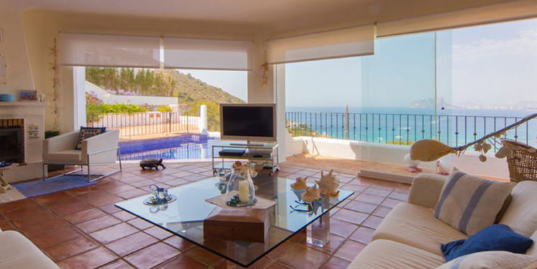 Außergewöhnliche Luxusvilla im Ibiza-Style in Moraira El Portet - Wohnbereich - ID: 5500687 - Architekt Joaquín Lloret