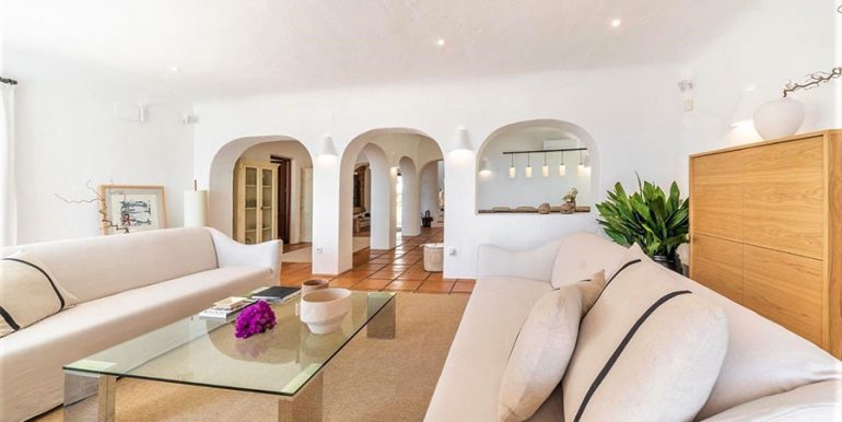 Ibizan luxury villa with harbour/sea view in Moraira Portichol/Club Náutico - Living area - ID: 5500688 - Architect Joaquín Lloret