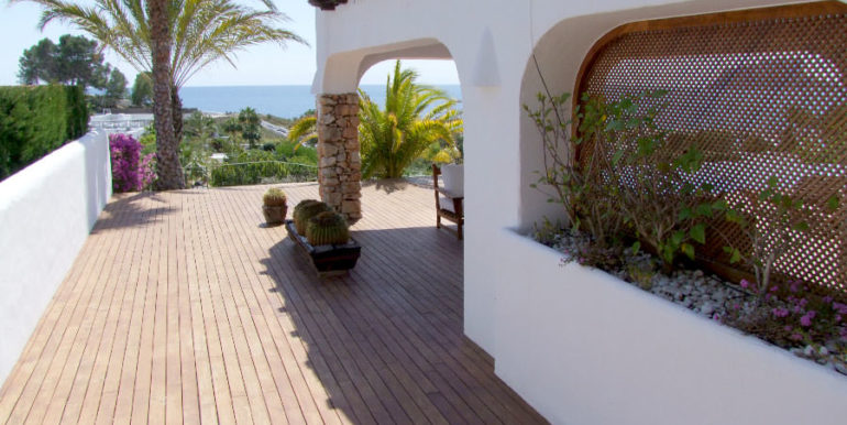 Ibizan luxury villa with harbour/sea view in Moraira Portichol/Club Náutico - Terrace - ID: 5500688 - Architect Joaquín Lloret - Photographer Torsten Bulk