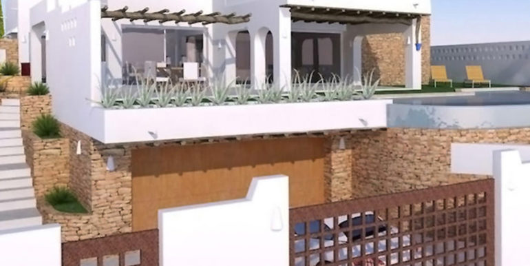 Ibizan luxury villa in top location in Moraira Portichol/Club Náutico - Gate, garage and villa - ID: 5500691 - Architect Joaquín Lloret