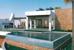 Ibizenkische Luxusvilla in Toplage in Moraira Portichol/Club Náutico - Pool Terrasse und Grillplatz - ID: 5500691 - Architekt Joaquín Lloret