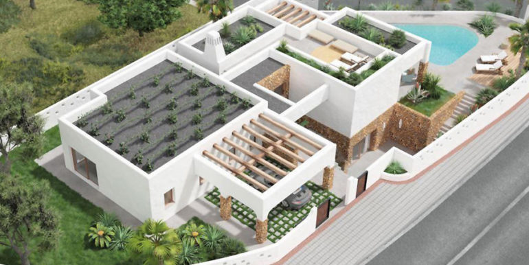 Luxusvilla im Ibiza-Style mit Hafen/Meerblick in Moraira Portichol/Club Náutico - ID: 5500690 - Architekt Joaquín Lloret