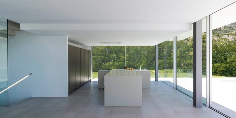 New build design villa with sea views in Moraira El Portet - American design kitchen - ID: 5500692 - Architect Dalia Alba - Photographer Javier Briones