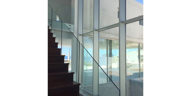 New build design villa with sea views in Moraira El Portet - Entrance and stairs ground floor - ID: 5500692 - Architect Dalia Alba