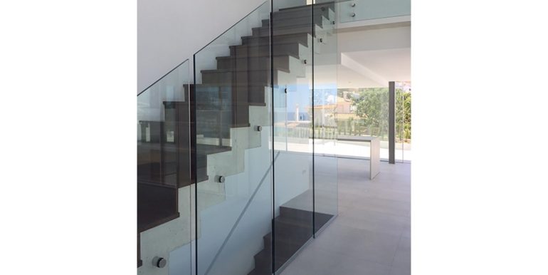 New build design villa with sea views in Moraira El Portet - Entrance and stairs ground floor - ID: 5500692 - Architect Dalia Alba