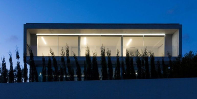 New build design villa with sea views in Moraira El Portet - By night illuminated - ID: 5500692 - Architect Dalia Alba - Photographer Javier Briones