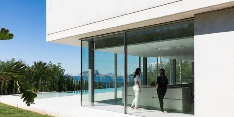 New build design villa with sea views in Moraira El Portet - Side view - ID: 5500692 - Architect Dalia Alba