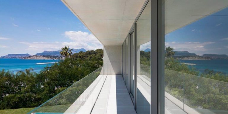 New build design villa with sea views in Moraira El Portet - Terrace with sea views top floor - ID: 5500692 - Architect Dalia Alba