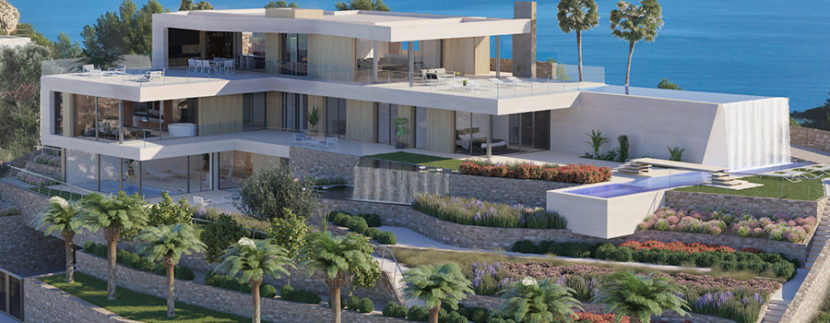 Modern luxury villa with fantastic sea views in Moraira El Portet - Villa total with sea views - ID: 5500696