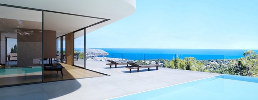 Luxury villa with incredible sea views in Moraira Benimeit - Pool terrace - with sea views - ID: 5500697