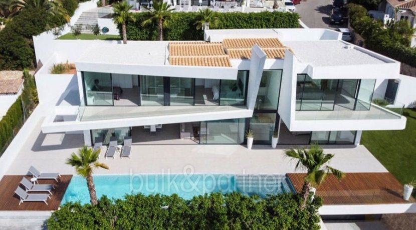 Luxury villa with beautiful sea views in Moraira Benimeit - Aerial view - ID: 5500671 - Architect Ramón Gandia Brull (RGB Arquitectos)