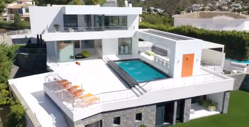 Villa estilo minimalista con vistas al mar en Moraira El Portet