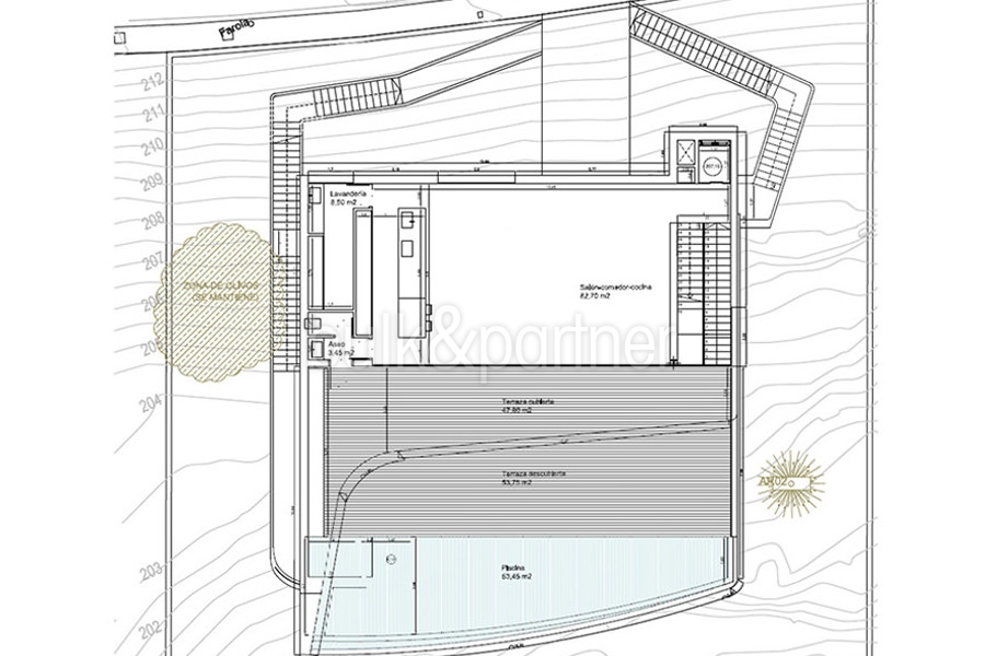 Exclusive design villa in Altéa la Vella - Floor plan ground floor - ID: 5500699 - Architect Ramón Gandia Brull (RGB Arquitectos)