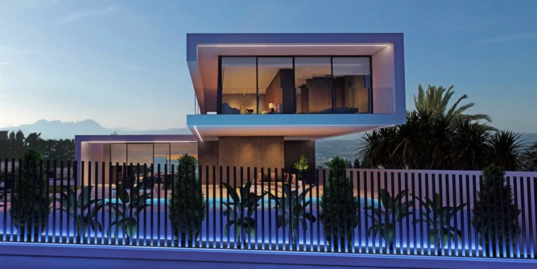 Design-Luxusvilla mit Meerblick in Moraira El Portet - Beleuchtete Villa - ID: 5500702