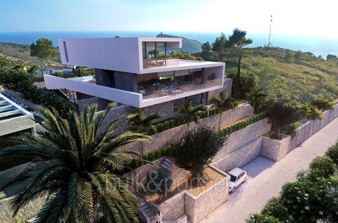 Design luxury villa with sea views in Moraira El Portet - Villa total - ID: 5500702