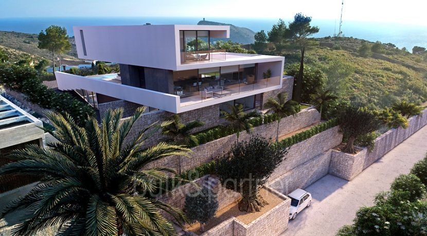 Design luxury villa with sea views in Moraira El Portet - Villa total - ID: 5500702