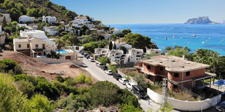 Projekt für eine Ibiza-Style villa in Bestlage mit Meerblick in Moraira El Portet - Umgebung - ID: 5500704