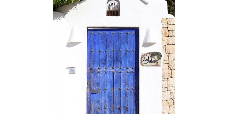 Einzigartige Villa im Ibiza-Style mit Meerblick in Moraira Portichol/Club Náutico - Eingangstür - ID: 5500705 - Architekt Joaquín Lloret