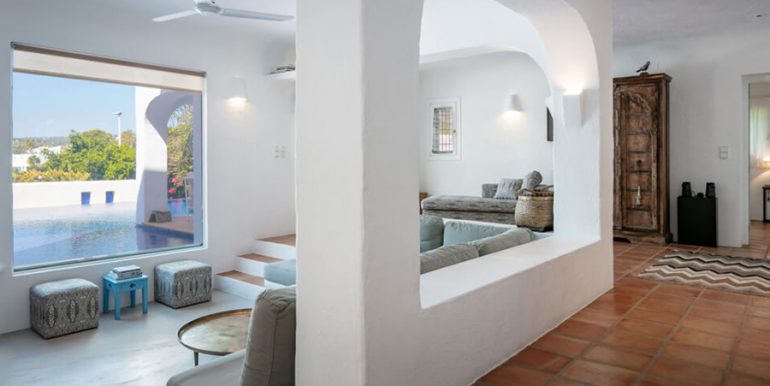 Einzigartige Villa im Ibiza-Style mit Meerblick in Moraira Portichol/Club Náutico - Wohnbereich - ID: 5500705 - Architekt Joaquín Lloret