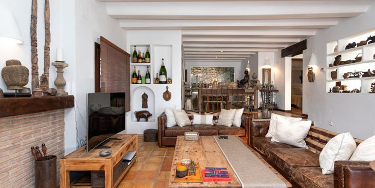 Fantástica villa de estilo ibicenco en segunda línea de mar en Moraira El Portet - Sala de estar - ID: 5500706 - Arquitectura de Lloret Designs/Joaquín Lloret