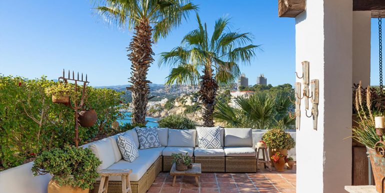 Fantastische Ibiza-Style Villa in zweiter Meereslinie in Moraira El Portet - Lounge-Terrasse - ID: 5500706 - Architektur von Lloret Designs/Joaquín Lloret
