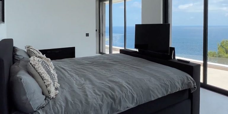 Luxus Immobilie in erster Meeresline in Jávea Ambolo - Schlafzimmer mit herrlichem Meerblick - ID: 5500672 - Architekt POM Architectos