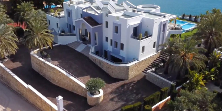 Elegant waterfront luxury villa in Moraira Cap Blanc - From the air - ID: 5500003